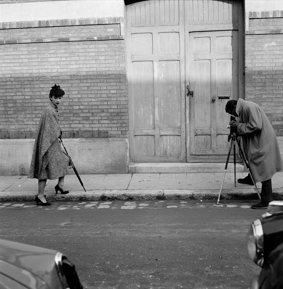 Unknown Photographer, Gordon Parks photographing fashion, Paris, France, 1951